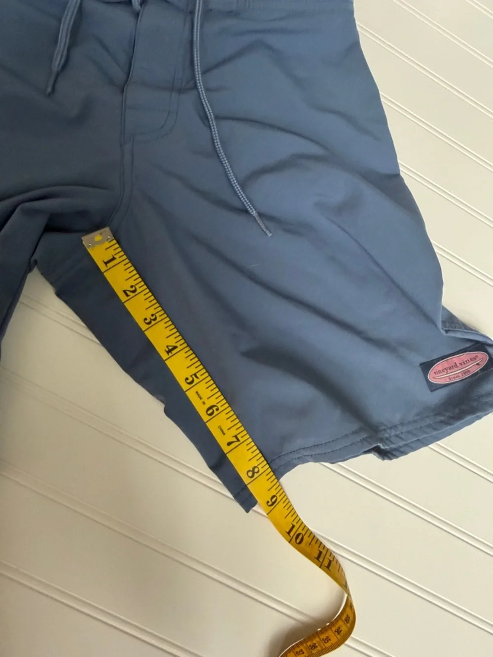 (080)Vineyard Vines Light Blue and Slate Swim Shorts